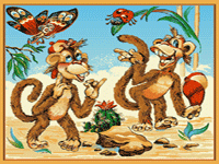 детский Обезьянки 377