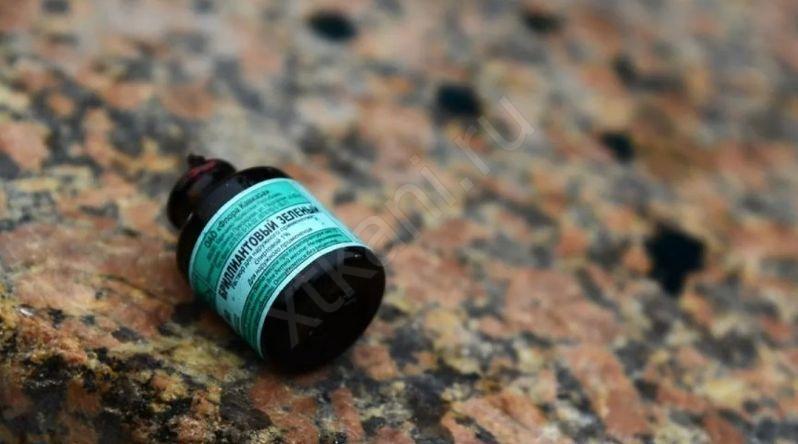 Как вывести зеленку с ковра