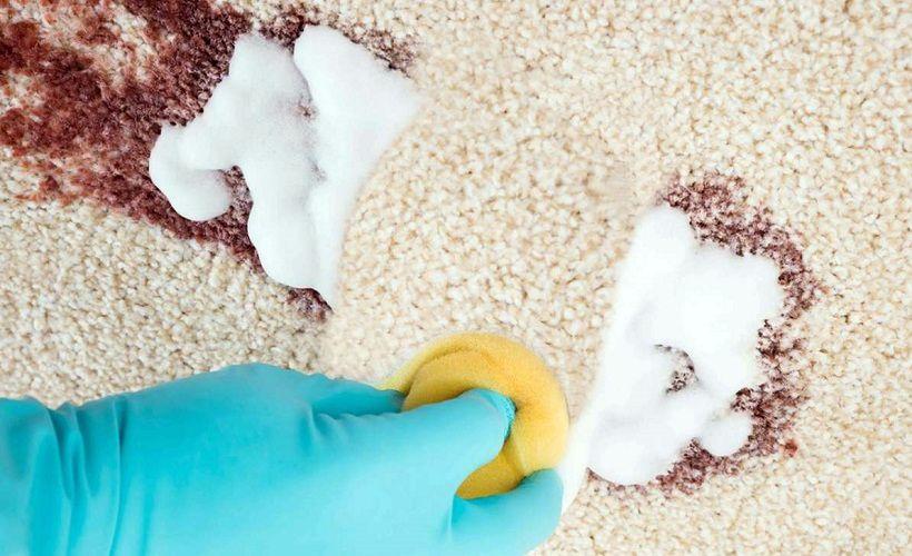 Удалить йод с ковра