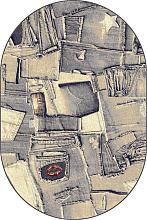 Ковер хит-сет Graffiti 1618-g610 ОВАЛ