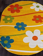 детский с цветами CRYSTAL 1021 YELLOW Овал