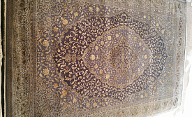 Индия шерсть шелк 14x14 743 GREY/GOLD