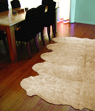 Овчина высокоплотная (накидка/ковер) 10-ти шкурная олень кудрявая 