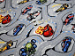 Детский ковер-палас с дорогами  Формула-1 серый