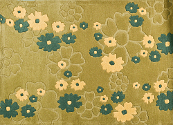 Ковер VALENCIA green Цветы