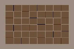 Грязезащитный коврик Modemo 200077 коричневые квадраты