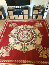 Ковер ЦАРЬ-ПТИЦА красно-бордовый