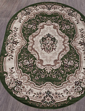 Ковер GAVANA D017 GREEN Овал