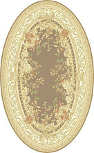 Рельефный ковер из вискозы VENEZIA 5095 193872 l  brown ОВАЛ