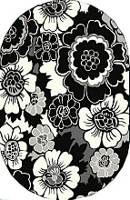 Ковер Графит 30709-06 ОВАЛ 