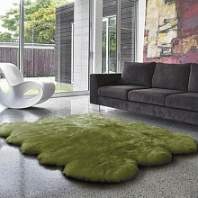 Овчина высокоплотная (накидка/ковер)ШЕСТЕРНАЯ луг