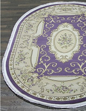 Ковер с цветами NAPOLI 9003B LILAC / LILAC Овал