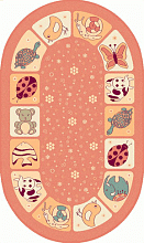 Детский ковер Ребятам о зверятах  41851-42  ОВАЛ