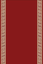 Ковровая дорожка меандр Версаче красная