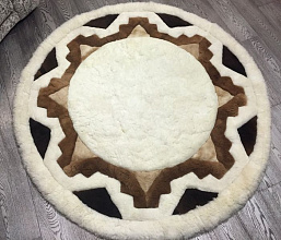 натуральный из меха Альпаки 20  КРУГ 2на2