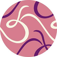 Ковер VISION DELUXE v803 PINK Круг