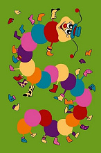 Ковер детский FUNKY TOP IWO green