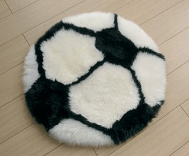 детский из овчины Мячик круглый 