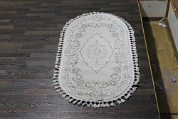 Ковер HUNKAR 07857A BROWN / WHITE Овал