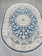 Ковер DELINA A050B D.BLUE / CREAM Овал