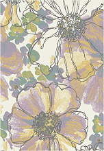 Ковер с цветами IZUMRUD C045 CREAM