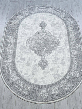 Ковер SIROCCO F163AQ GREY / D.GREY Овал