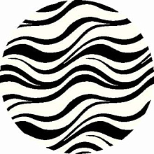 Ковер SHAGGY ULTRA s609 BONE-BLACK Круг