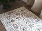 Детский монохромный ковер с дорогами PLANET крем-беж