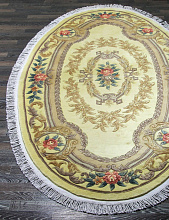 90 LINE WOOLEN HANDK-KNOTTED 0083 CREAM Овал