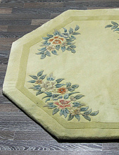 90 LINE WOOLEN HANDK-KNOTTED SHD-107 CREAM Круг