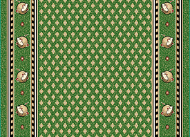 Эксклюзивная ковровая дорожка с фирменным логотипом зеленая 