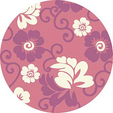 Ковер VISION DELUXE v142 PINK-BONE Круг