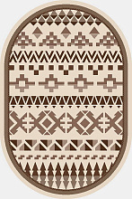 Ковер-циновка NOVARO 941-19 ОВАЛ