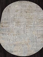 Ковер PALERMO-A F281 GRAY-GREEN Овал