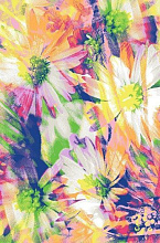 Ковер детский с цветами FUNKY TOP MAG honey