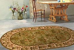 Ковер ISFAHAN OLANDIA olive ОВАЛ