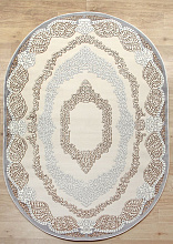 Ковер OLYMP 9029A BEIGE / GREY Овал