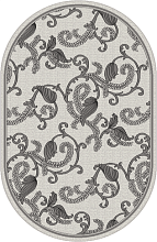 Ковер Графит 09-30842-55 ОВАЛ 