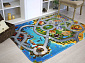 Детский развивающий 3D ковер с дорогами Сказочный Городок у моря 86031