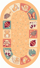 Детский ковер Ребятам о зверятах  41851-51 ОВАЛ