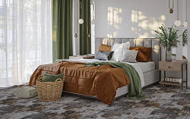 Ковровая Дорожка Рулоны обработанные Принт ДИСКАВЕРИ Серый