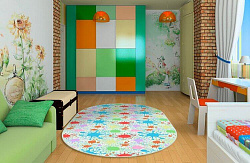 Ковер для детей MICROFLOR 3065c ОВАЛ 