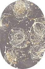 Ковер ALABASTER Kianta graphite ОВАЛ