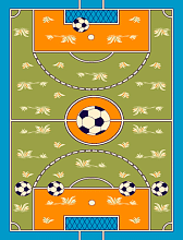 Детский ковер KIDS 36401 44946 green футбольное поле