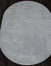 Ковер SIROCCO E508AQ D.GREY / GREY Овал