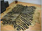 Ковер-шкура Зебра коричнево-черная