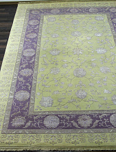 Ковер Индия шерсть шелк 14x14 818A IVORY/PURPLE