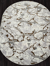 Ковер PALERMO F289 GRAY-GREEN Овал