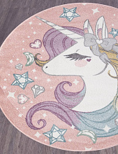 Ковер Единорог SOFIT 2394 LIGHT GRAY Круг