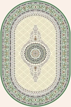 Ковер Amira 4836A D.Blue-L.Grey (зелёный) Овал